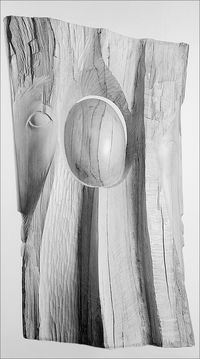 LÁSKA – hlavy (dřevo, v = 90 cm) – 1969